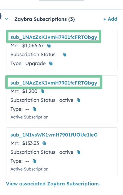 View Zaybra Subscriptions