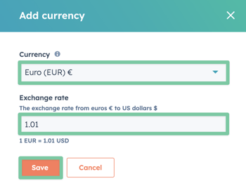 HubSpot Adding Currency
