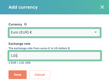 HubSpot Add Currency