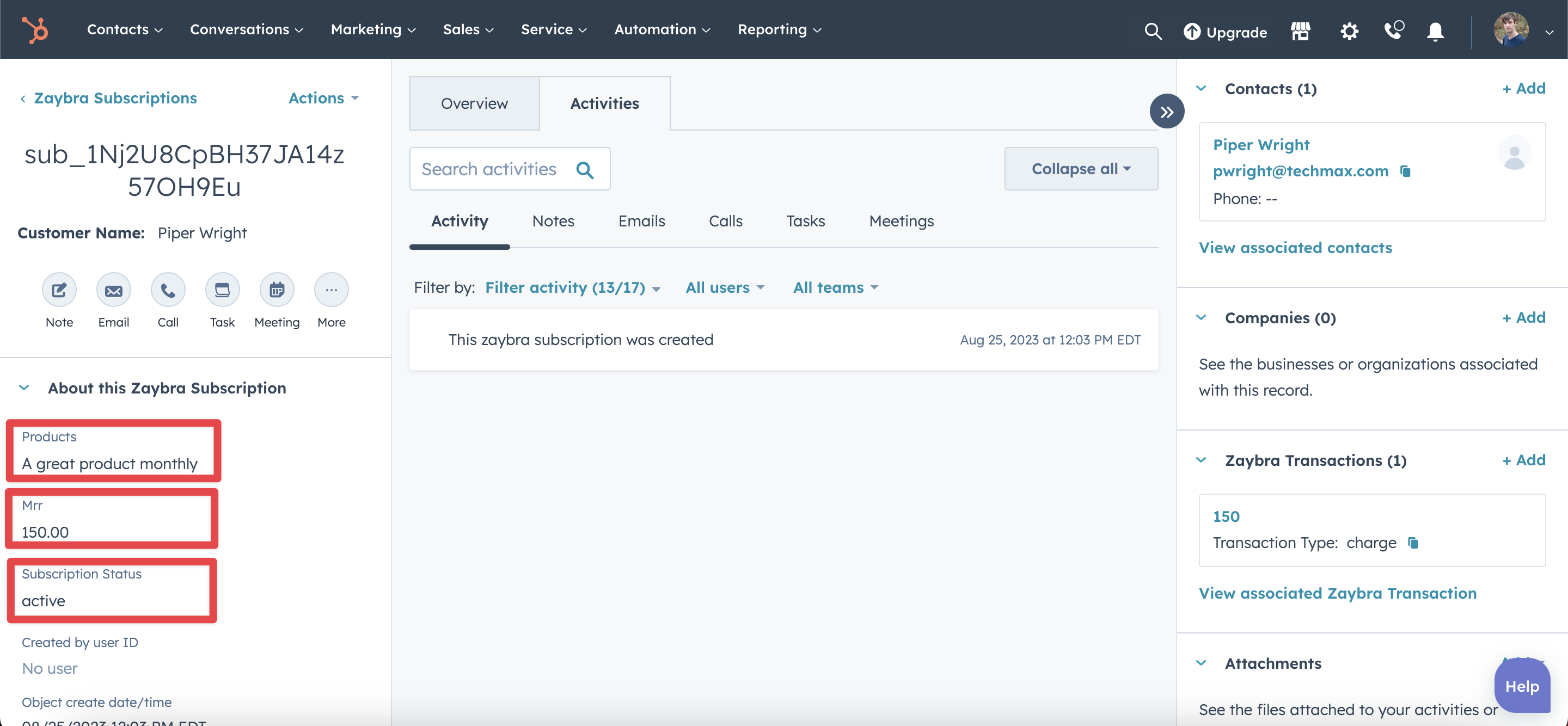 How to report on Stripe data in HubSpot