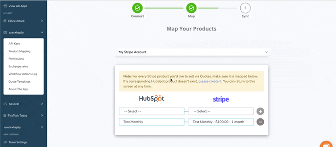 How to map Stripe products to HubSpot