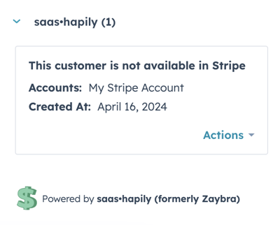 Stripe to HubSpot sync