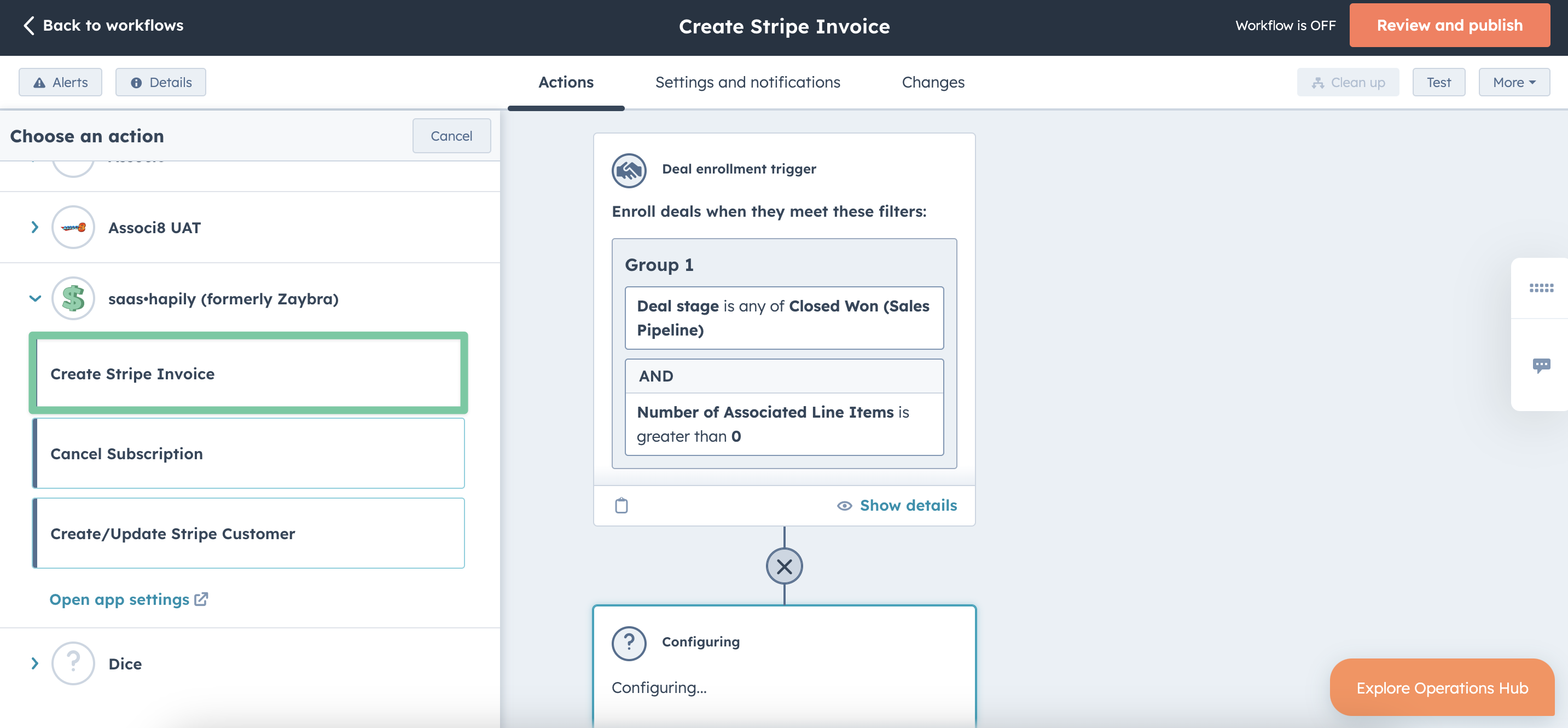 How to create a Stripe invoice link in HubSpot automatically