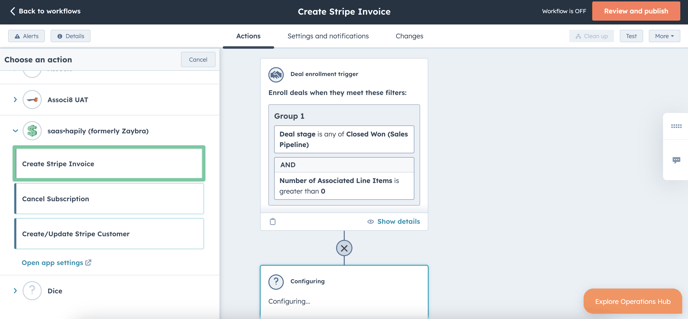 How to create a Stripe invoice link in HubSpot automatically