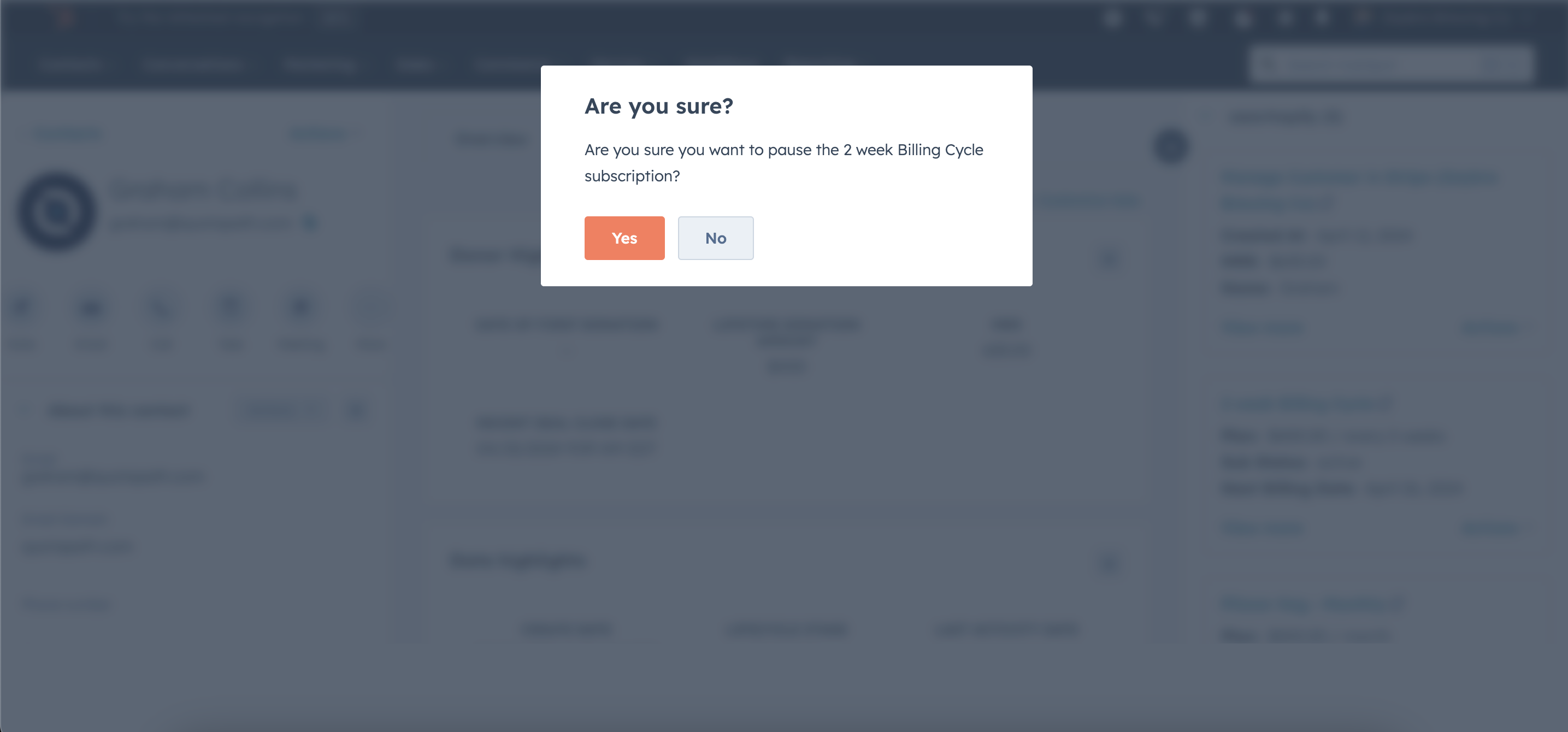 Using HubSpot to pause Stripe subscriptions