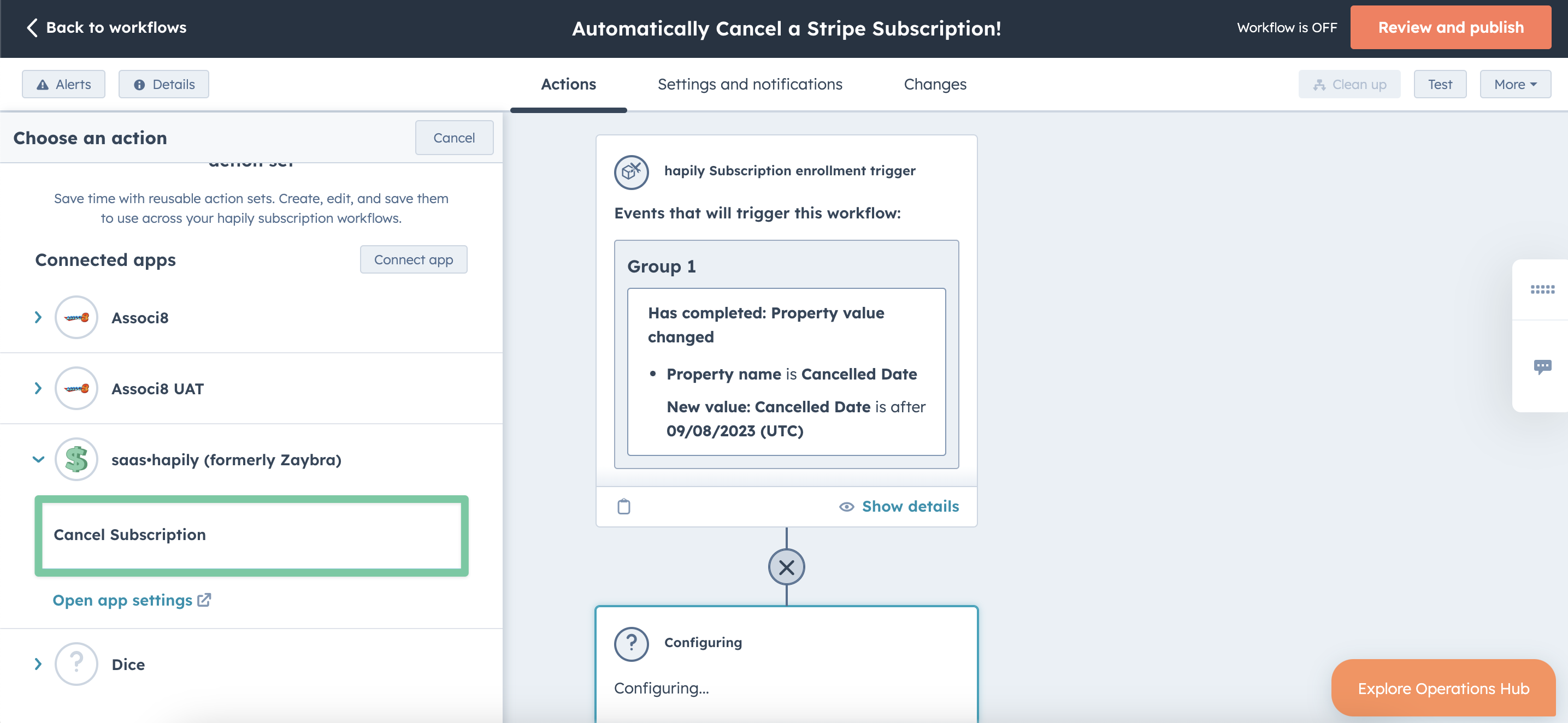 How to automatically cancel a Stripe subscription