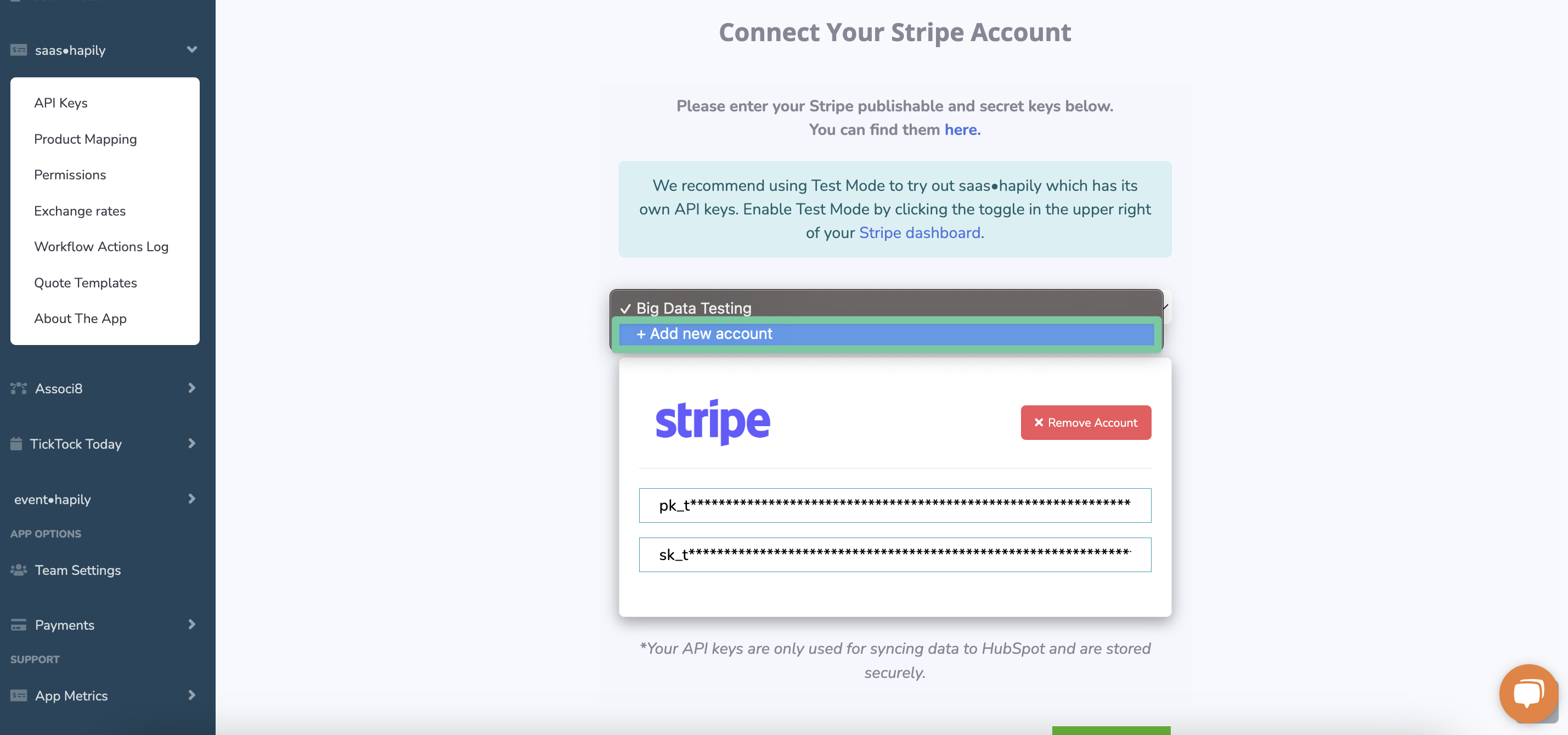 How to connect multiple Stripe accounts to HubSpot at the same time