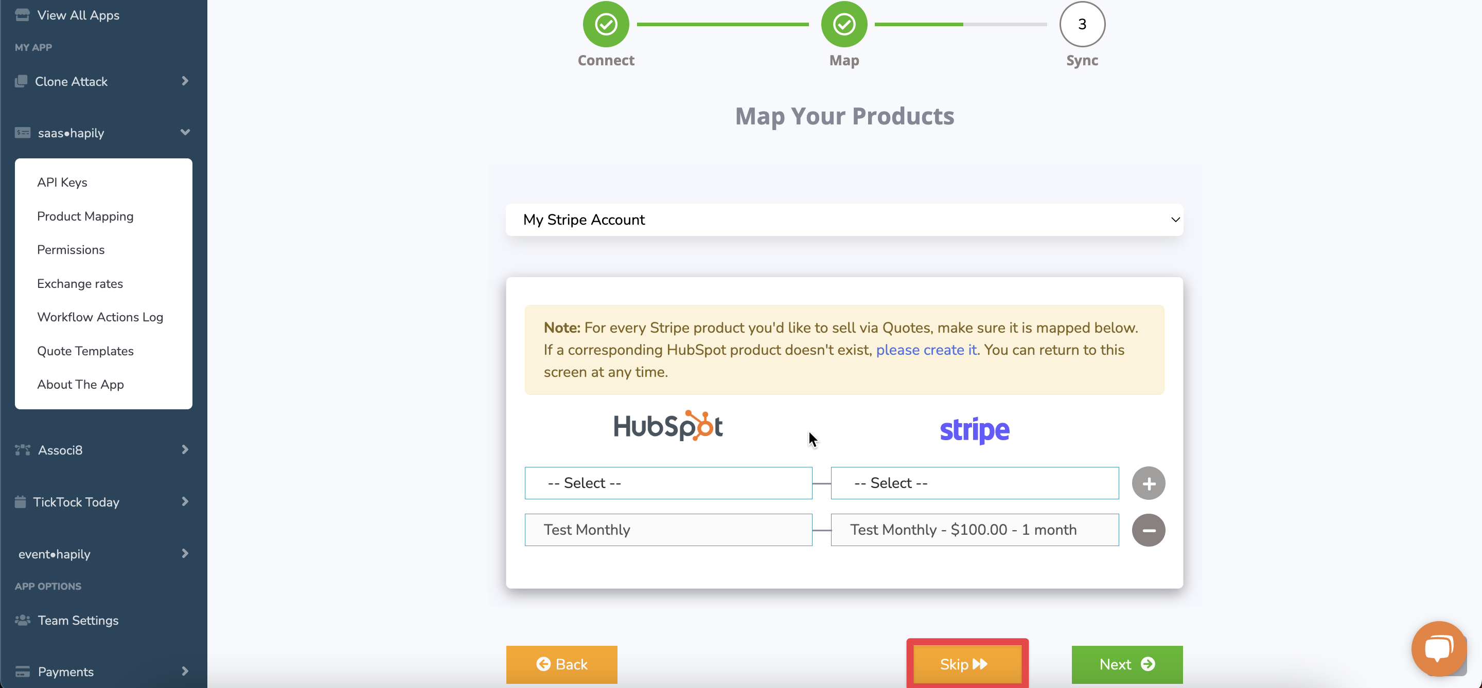 What HubSpot apps let you connect Stripe?