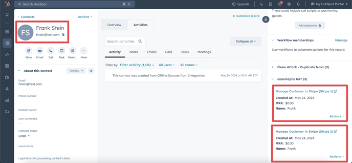 How to manage a Stripe customer from multiple accounts in HubSpot