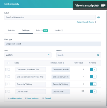 zaybra free trial conversion reporting step #1